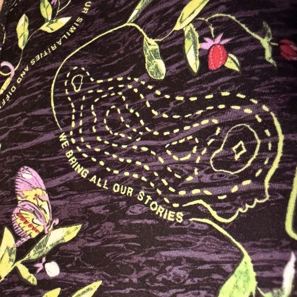 NWOT The North Face Black Floral Women's Leggings - Picture 3 of 5